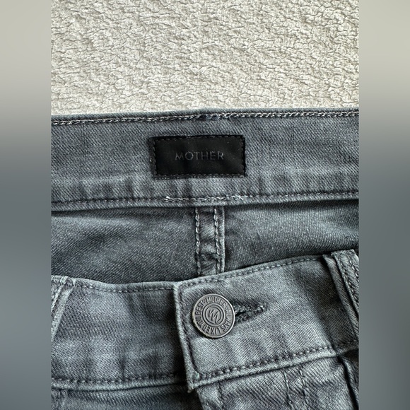MOTHER The Wrapper Patch Springy Ankle‎ jeans 27 charcoal EUC - Picture 6 of 13